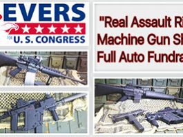 Eves real assault rifle machine gun shoot full auto fundraiser.