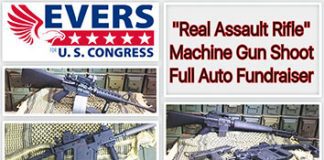 Eves real assault rifle machine gun shoot full auto fundraiser.