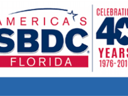 America's sbdc 40th anniversary logo.