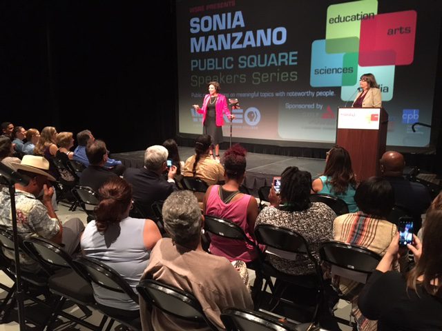 Sonia Manzano speaking