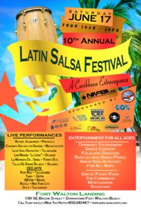 2017 Latin Salsa Beach Festival Flyer