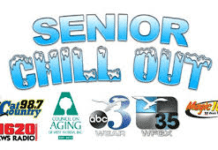 Senior Chill Out logo with sponsor logos