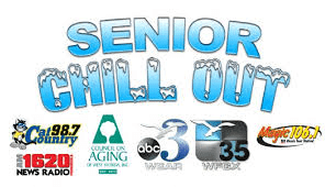 Senior Chill Out logo with sponsor logos