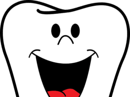 Tooth with smiling face