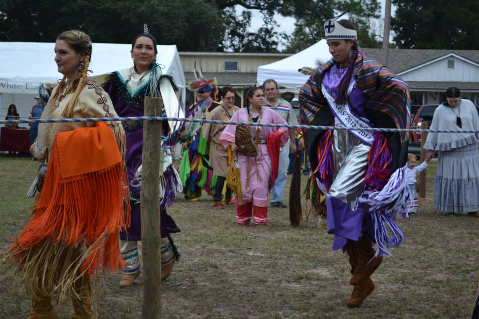 Creek indian dancers dancing