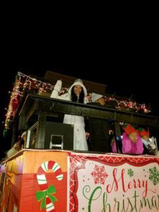 Christmas parade float