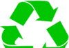 three green arros making recycle symbol