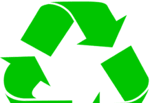 three green arros making recycle symbol