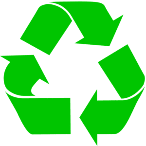 three green arros making recycle symbol
