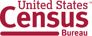 Logo with words: United States Census Bureau