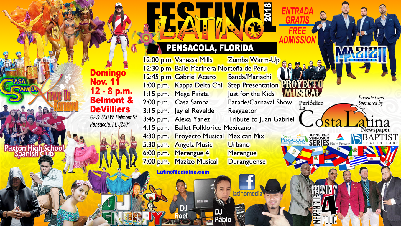 Latino Festival 2018 schedule