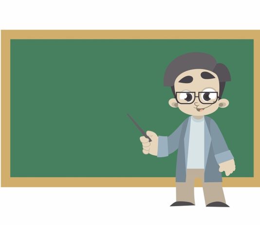 graphic of instructor in classroom