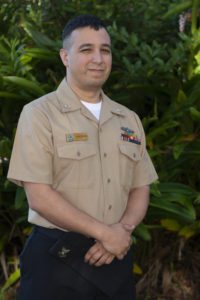 man in navy uniform