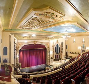 interior view of the saenger theater from balcony