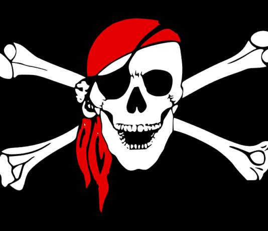 drawing of scull and crossbones