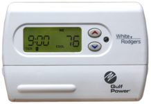 Gulf power white rodgers digital thermostat.
