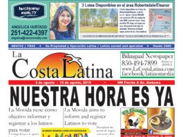 The front page of costa latina.