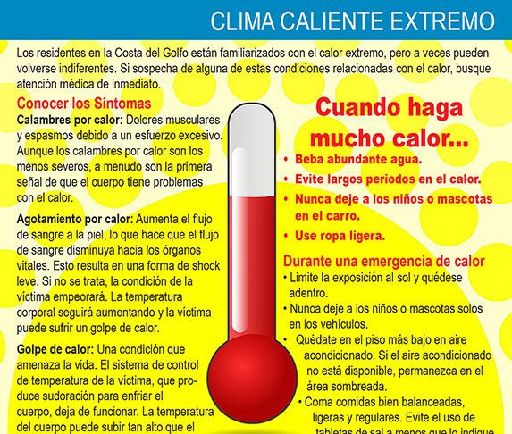 Disaster guide page about extreme heat safety