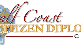 Gulf coast citizen diplomacy council logo.