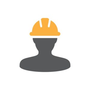 drawing of worker wearing hardhat