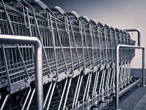 stored shopping carts
