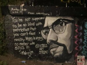 Mural of Malcolm X