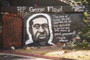 mural of George FLoyd