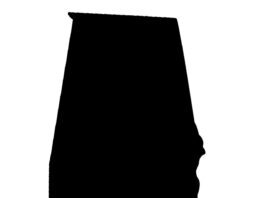 Shape of the state of Alabama