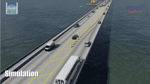 Pensacola Bay Bridge simulation screenshot