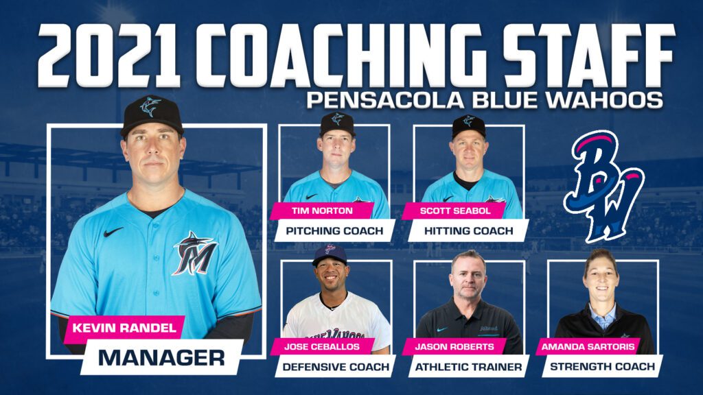 Blue Wahoos 2021 coaching staff