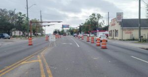 Cervantes Street barricades