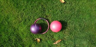pilates balls and hoop