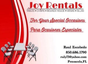 Joy Rental advertisement 