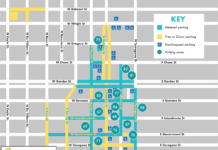 Downtown Pensacola parking map
