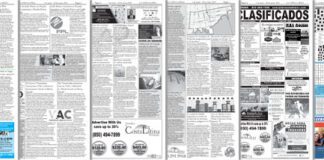 A newspaper with a lot of different articles on it.