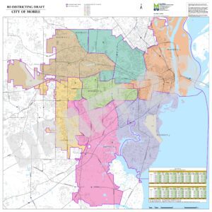Mobile County redistricting map DRAFT