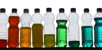 Bottles containing various liquids