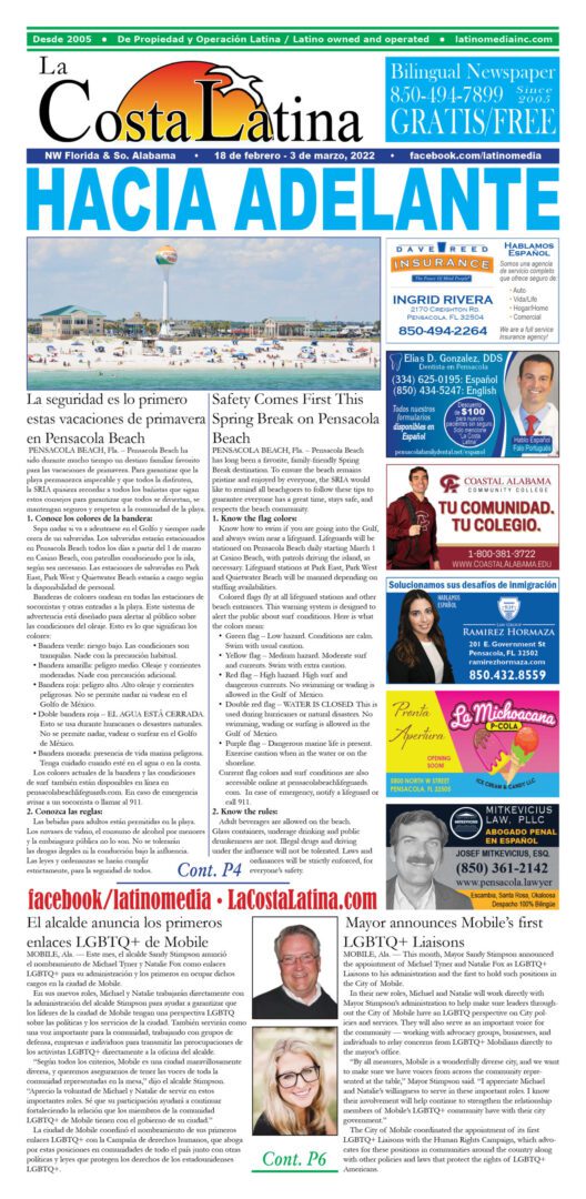 La Costa Latina February 18 - March 3, 2022 Page 1