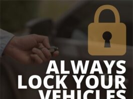 Always lock your vehicles graphic