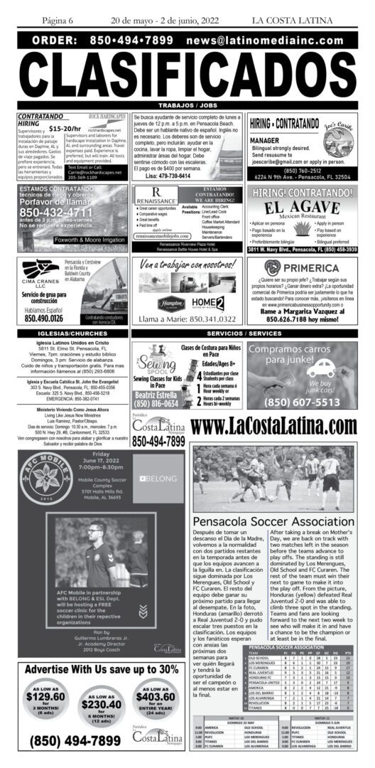 La Costa Latina May 20 - June 2 Page 6