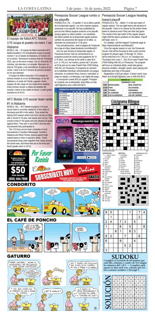 La Costa Latina June 3 - June 16 Page 7
