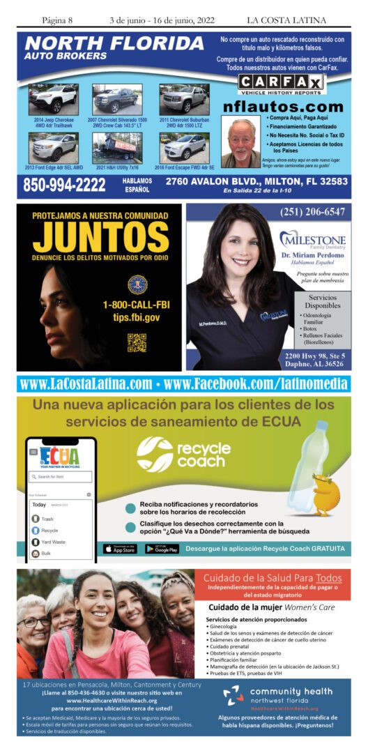 La Costa Latina June 3 - June 16 Page 8