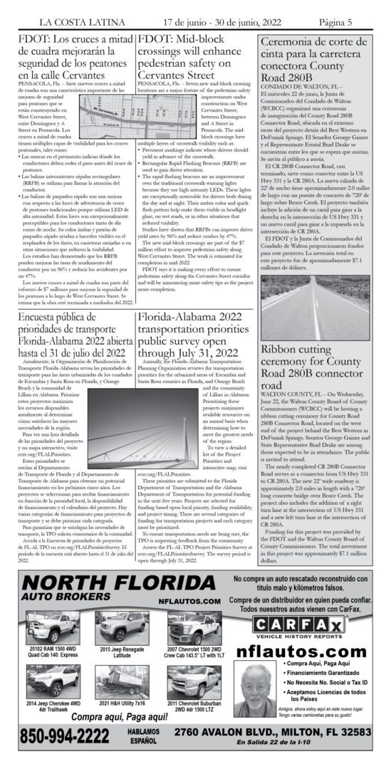 La Costa Latina Edition June 17 - June 30 Page 5