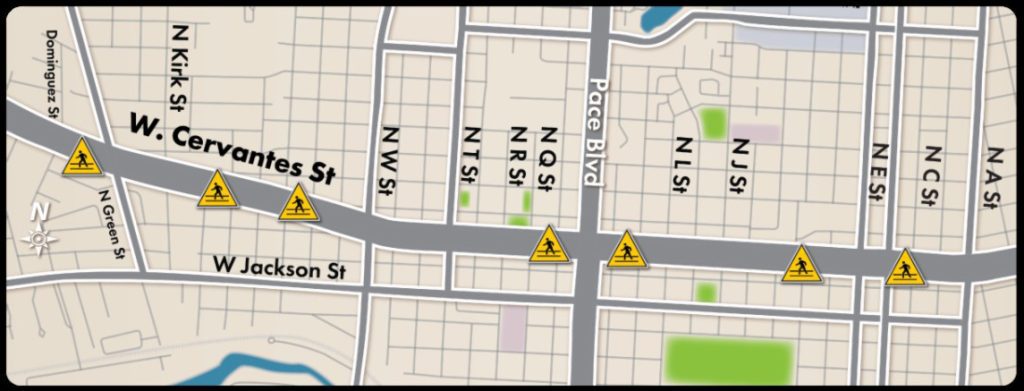 Cervantes Street map