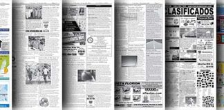 A collection of newspaper pages with different pictures on them.