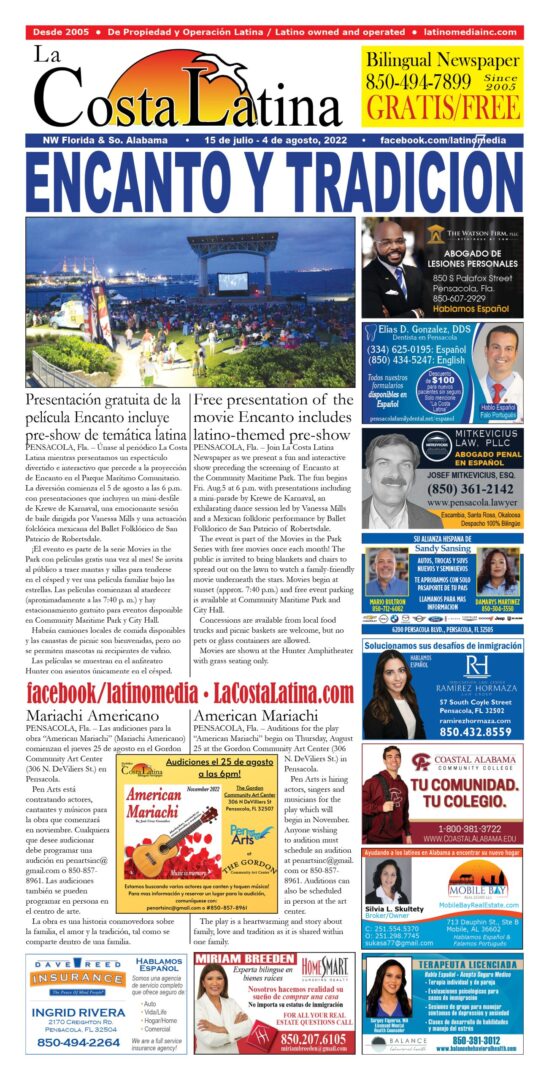 La Costa Latina July 15 - August 4, 2022 - Page 1