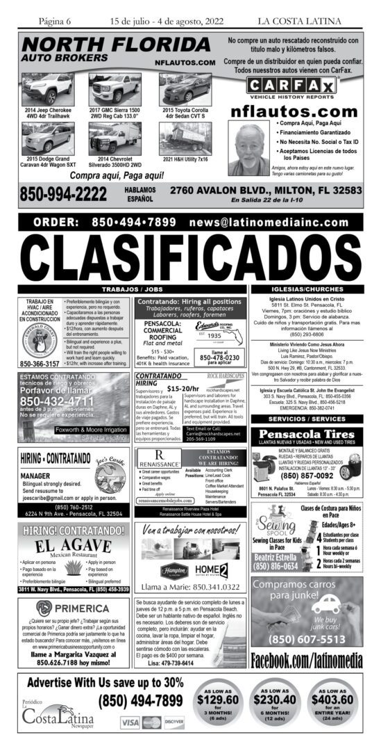 La Costa Latina July 15 - August 4, 2022 - Page 6