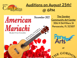 American Mariachi flyer in English