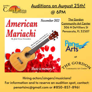 American Mariachi flyer in English