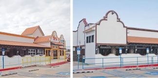 Pedros before and after paintings were covered